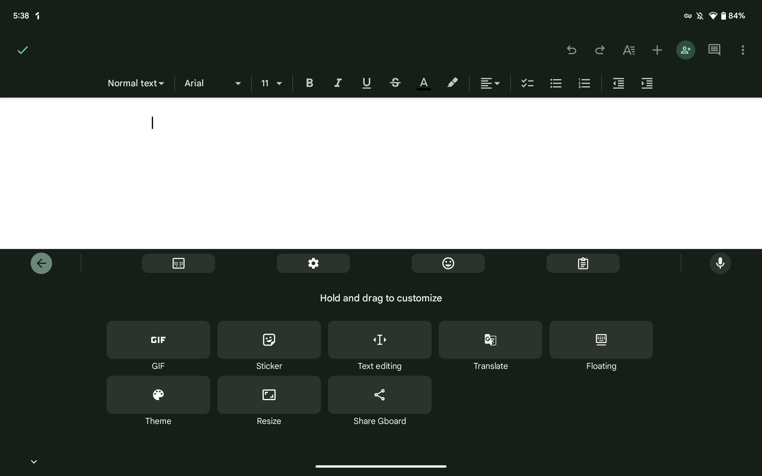 Gboard Resize Android