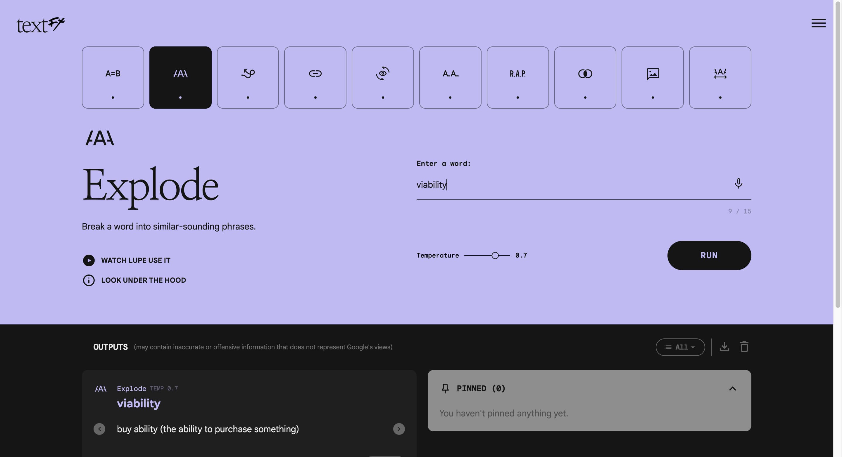 Google TextFX
