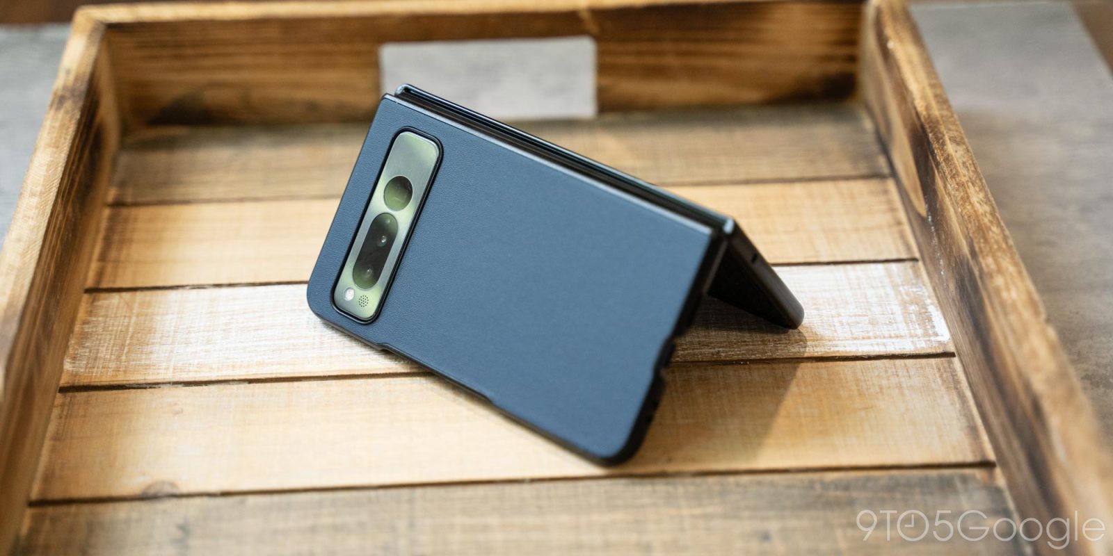 pixel fold leather case