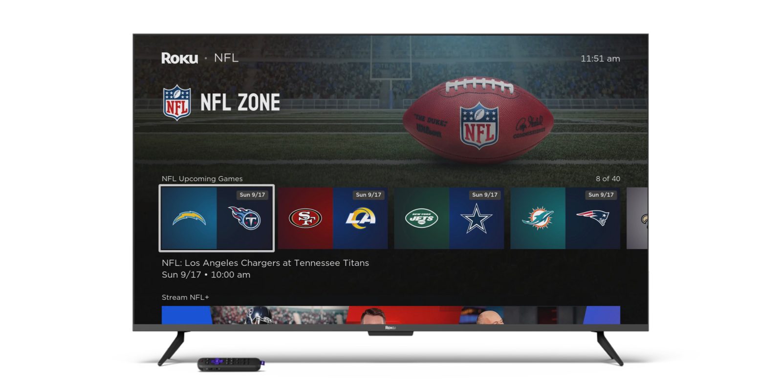 roku nfl zone
