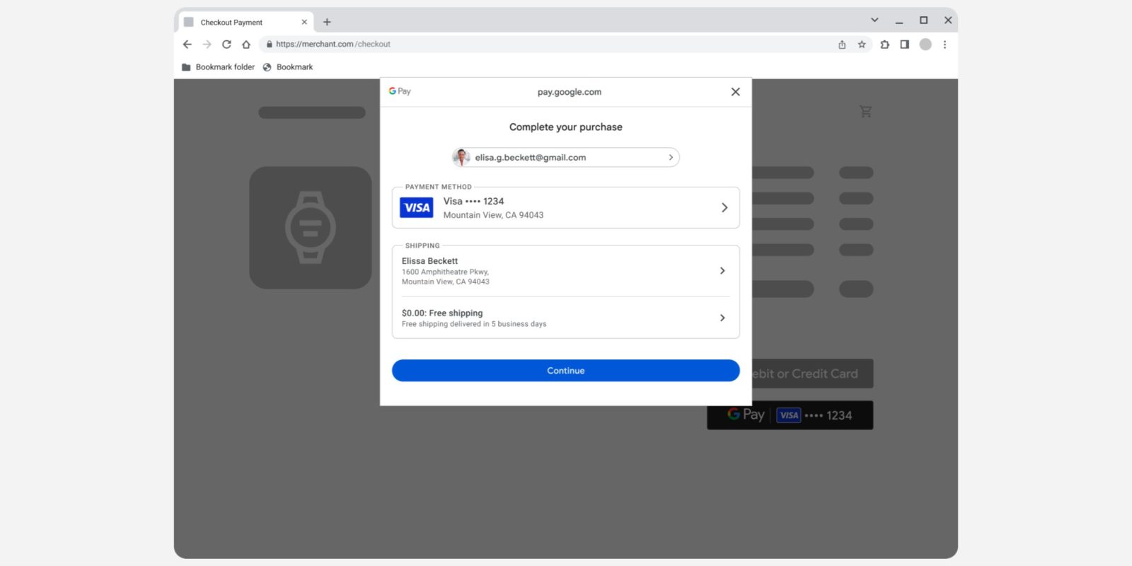 Google Pay sheet redesign