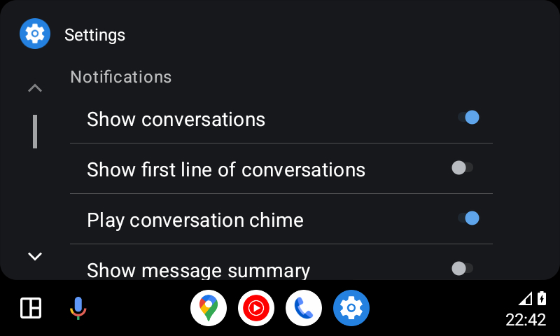 Android Auto summarize messages
