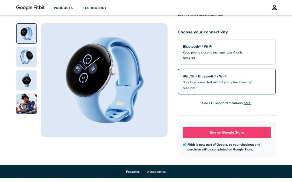 Fitbit Google Store