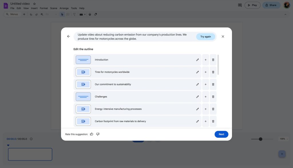 Google Vids Workspace
