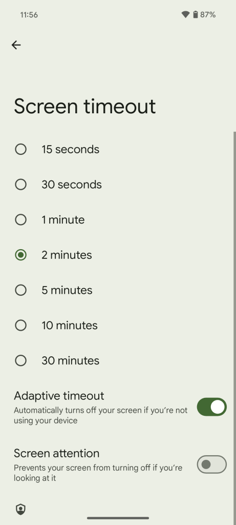 adaptive timeout