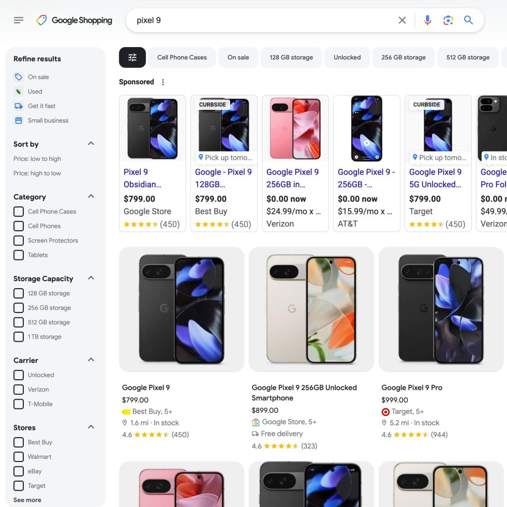 Google Shopping redesign