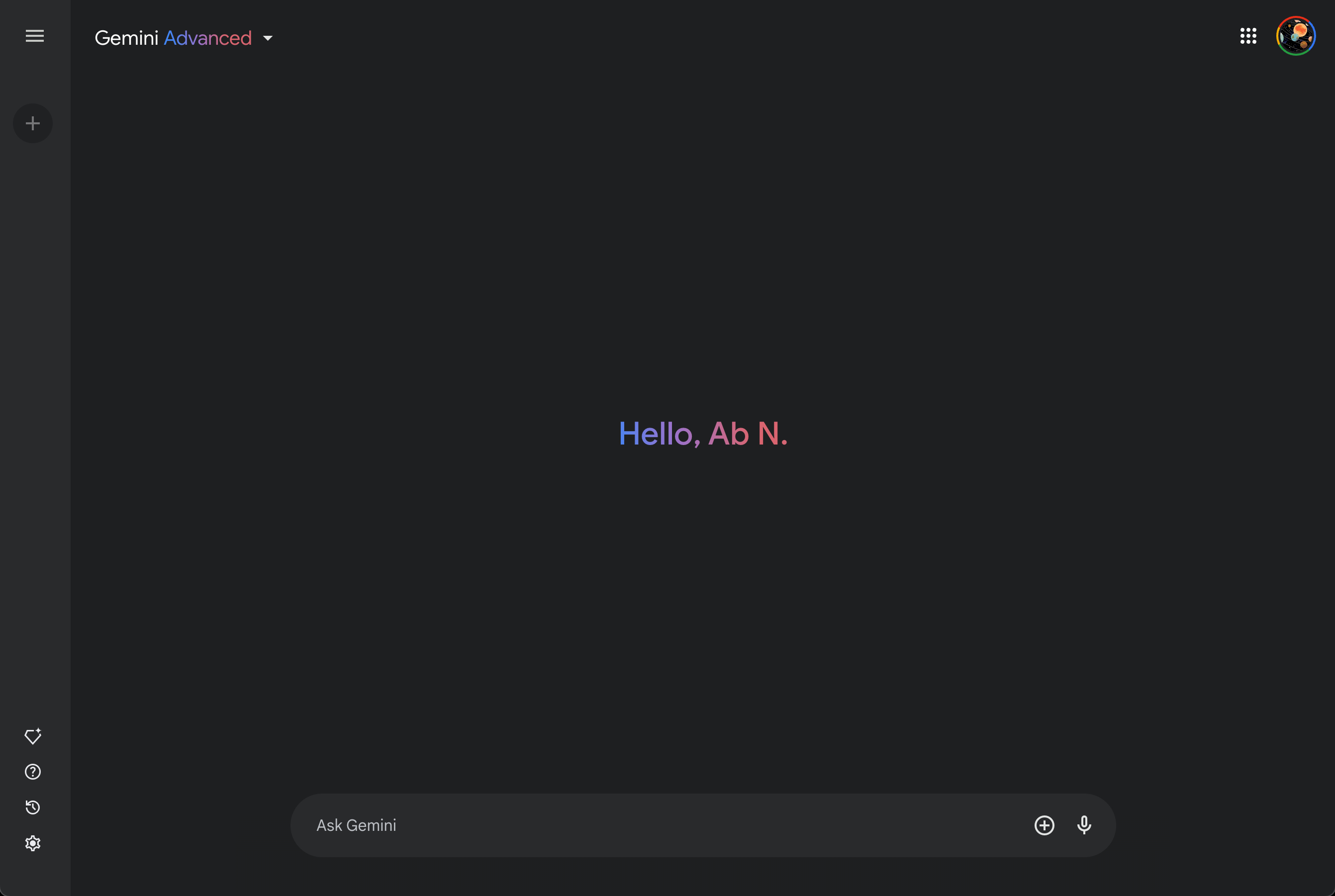 Gemini dark theme