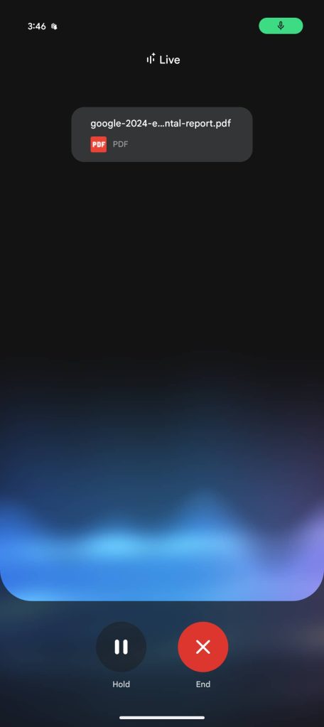 Gemini Talk Live Pixel 9