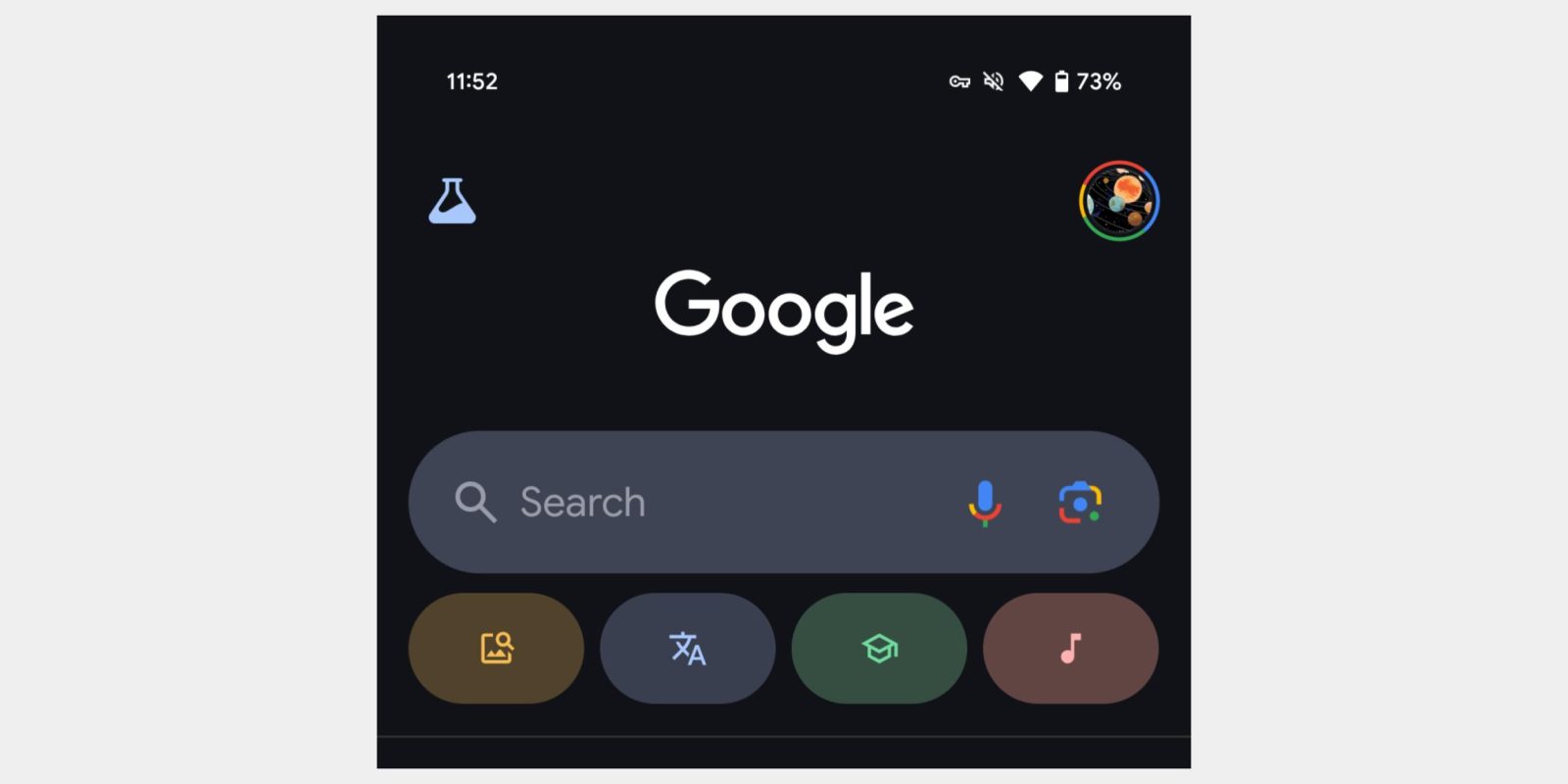 Google blue dark theme