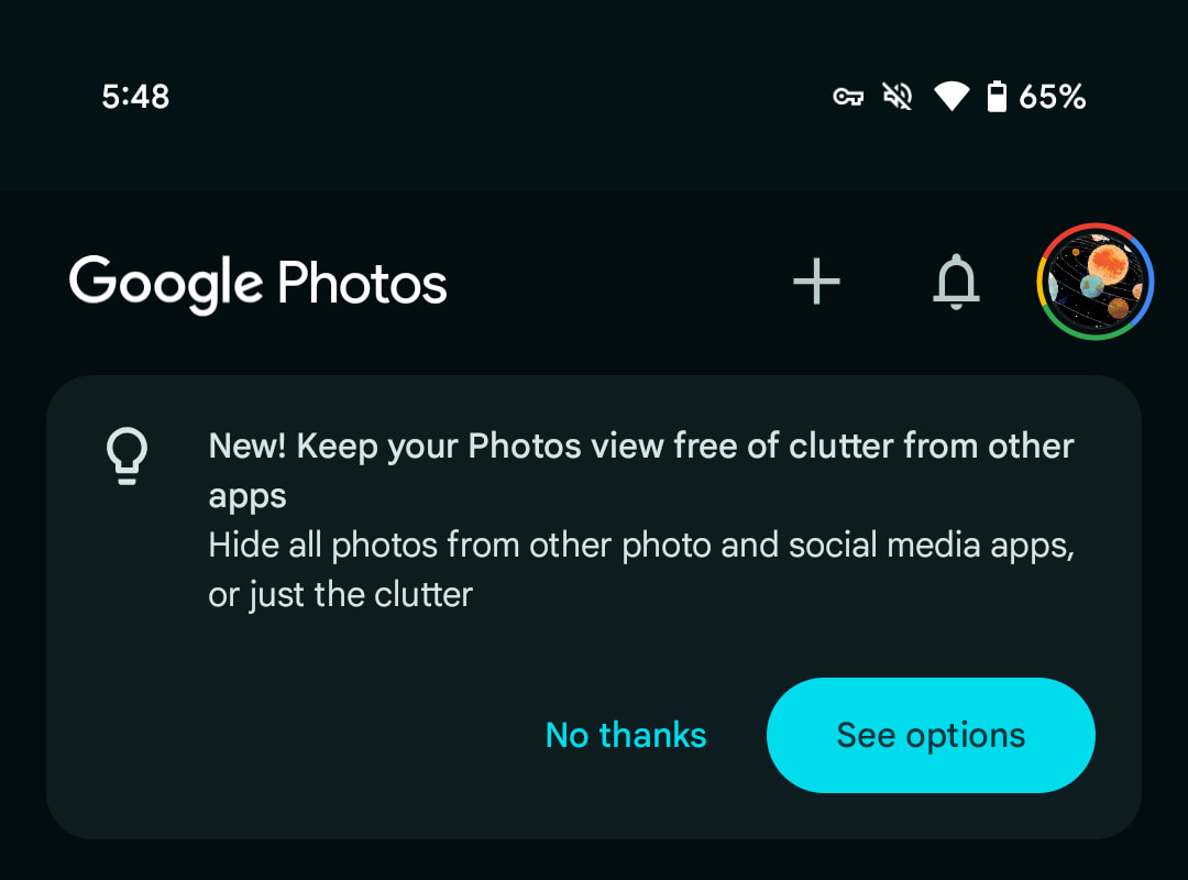 Google Photos grid customizations