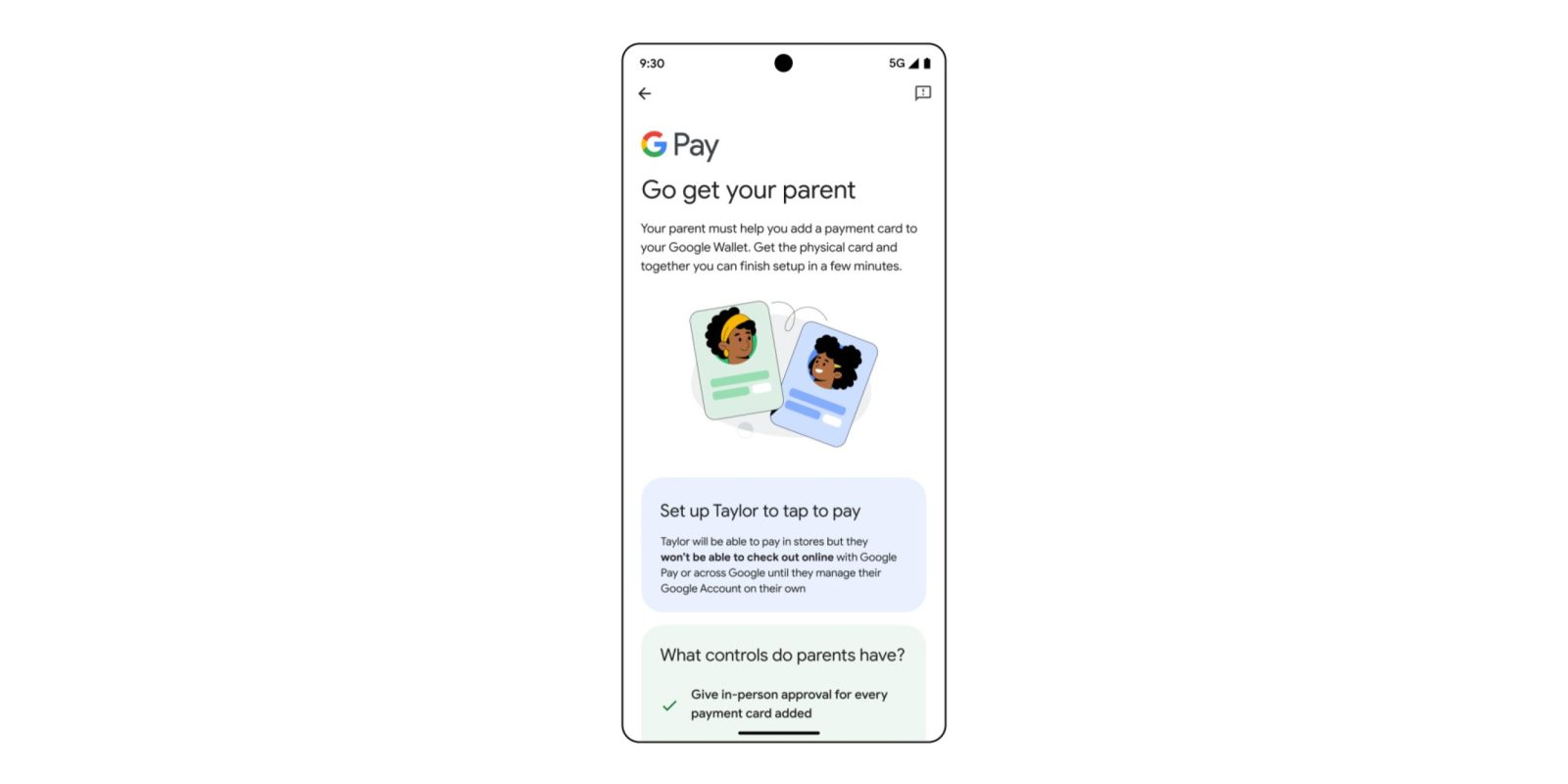 Google Wallet kids