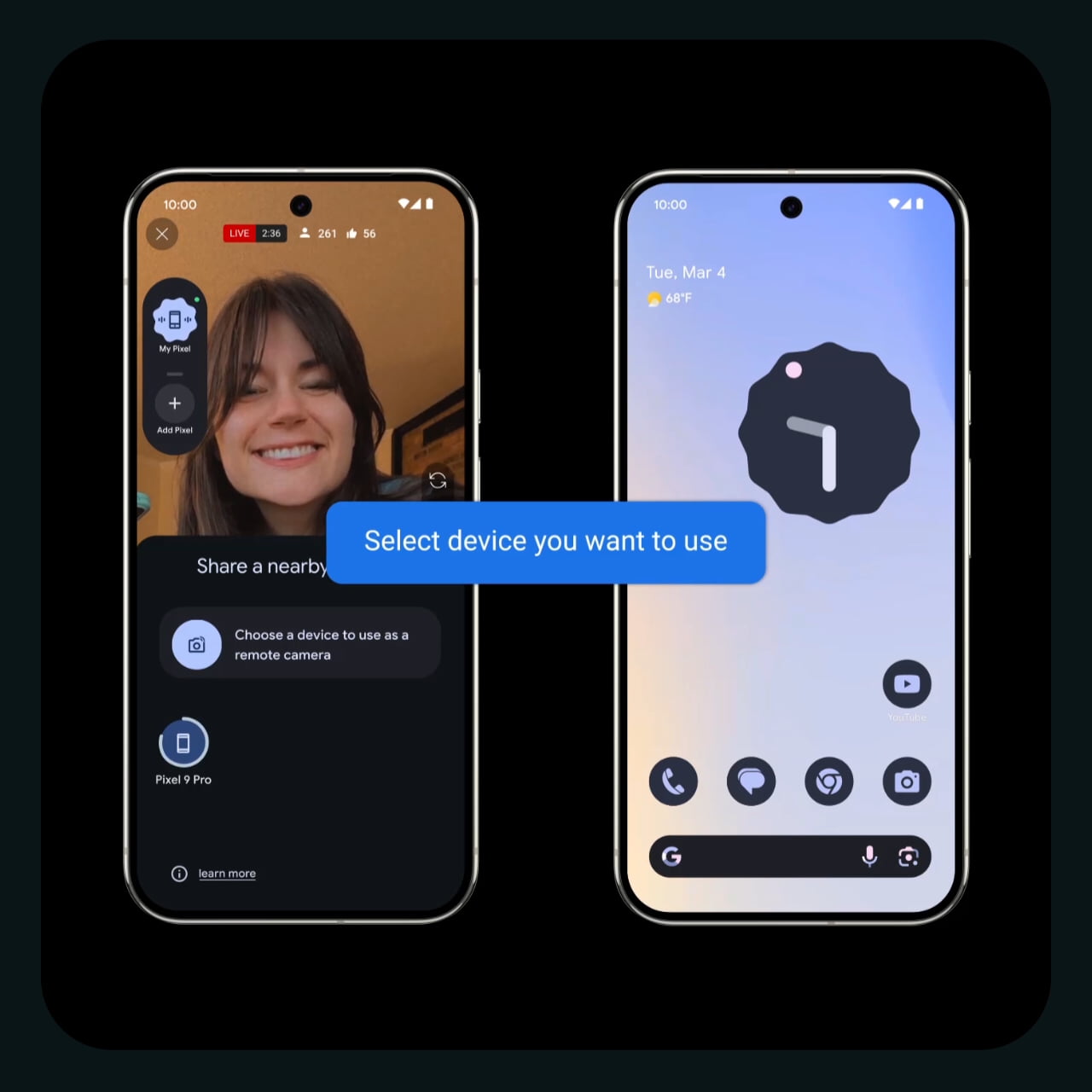 Pixel 9 Connected Cameras