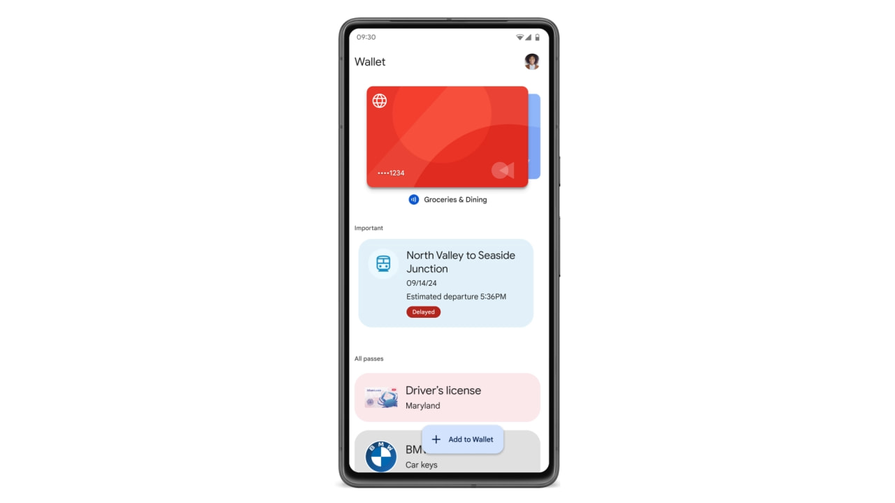 Google Wallet train status