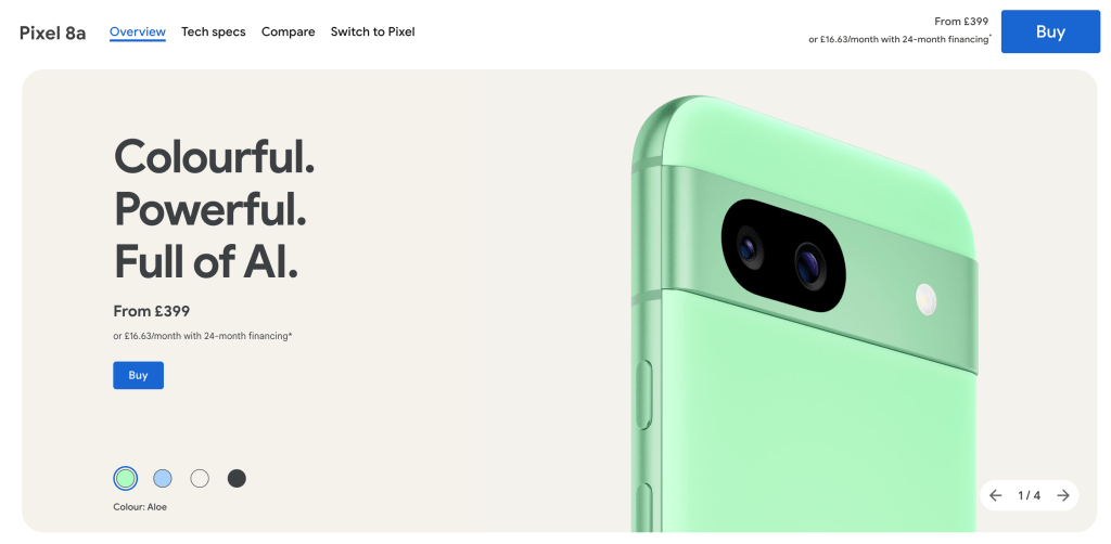 pixel 8a google store