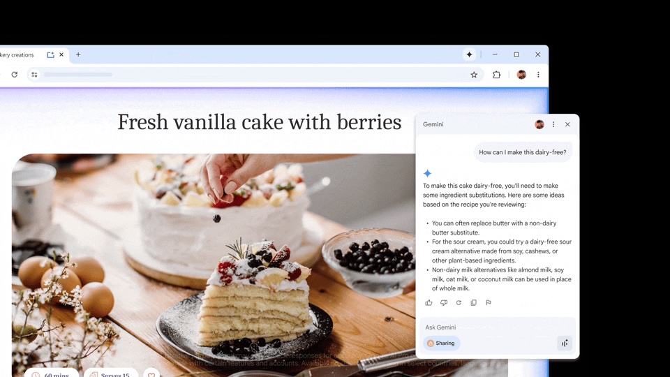 Gemini Live Google Chrome