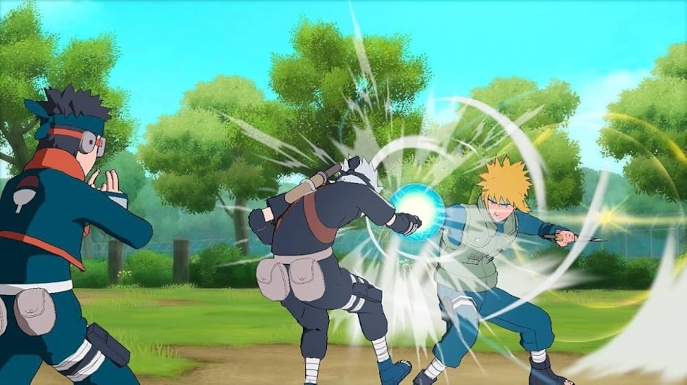 A group of cartoon characters fighting
