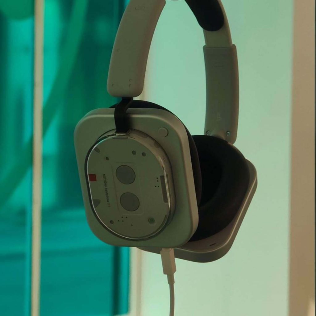 Nothing Headphones (1) with a 3.5mm wire.