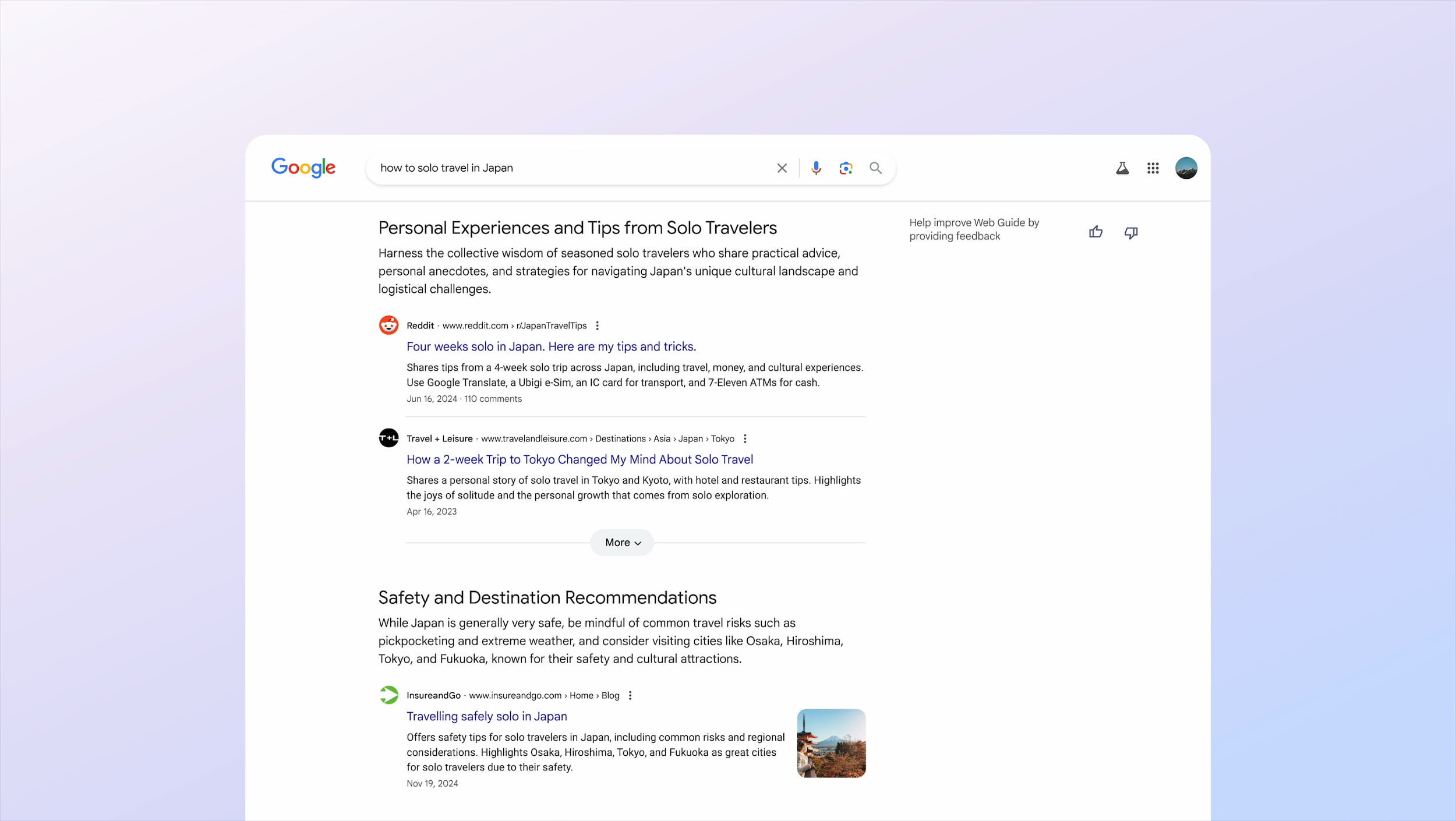 Google Web Guide