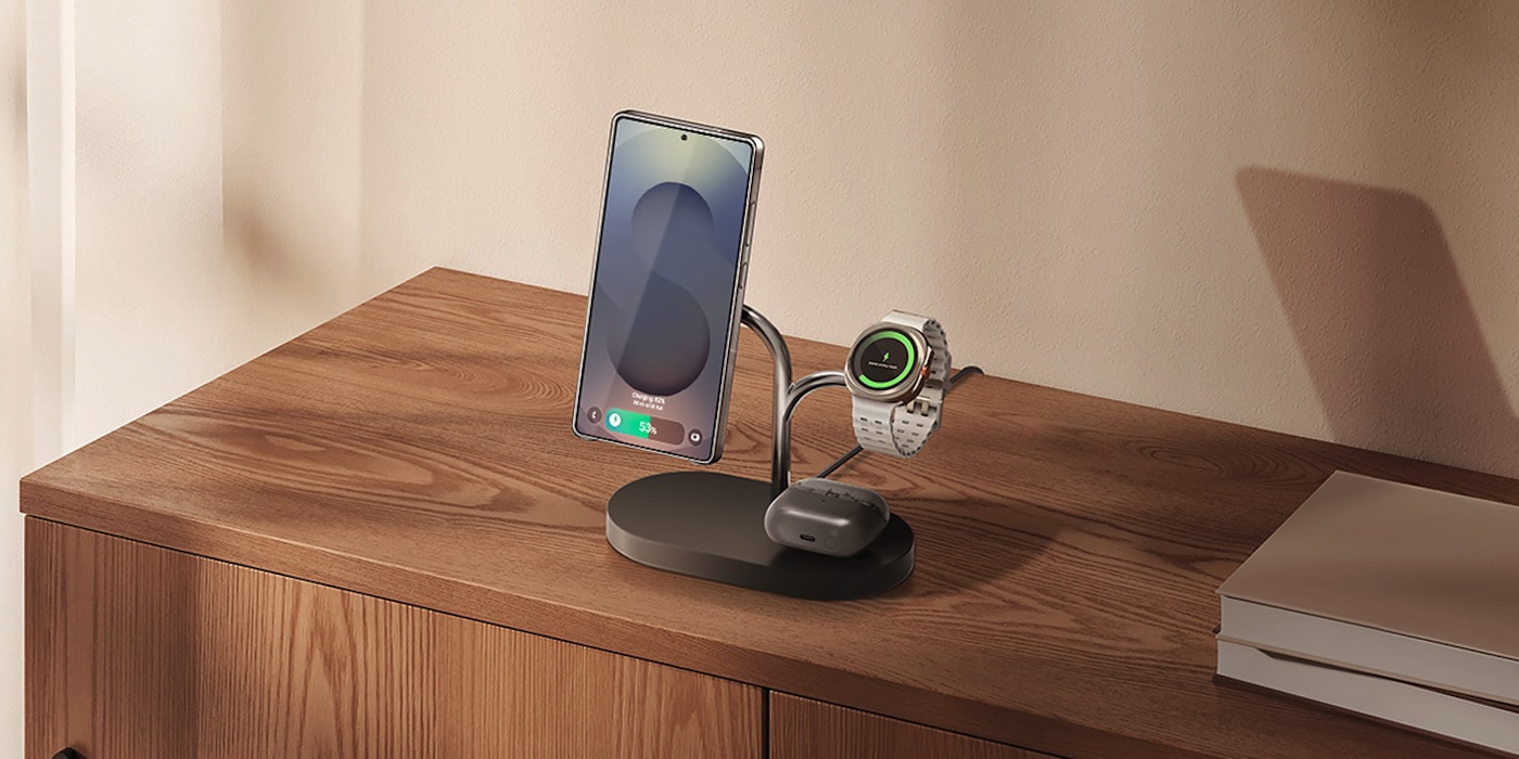 Samsung official steel 3-in-1 Wireless Charger station