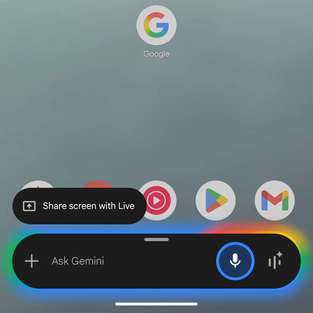 Gemini overlay pill
