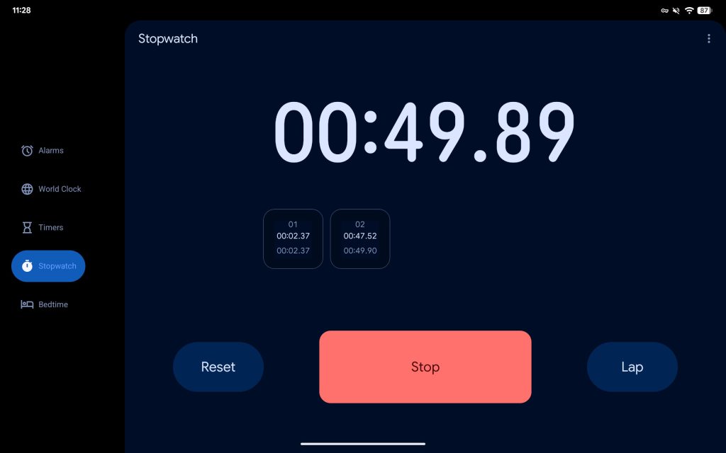 Google Clock Material 3 Expressive