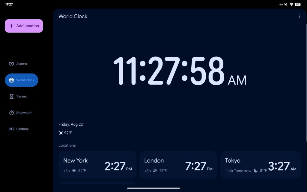 Google Clock Material 3 Expressive