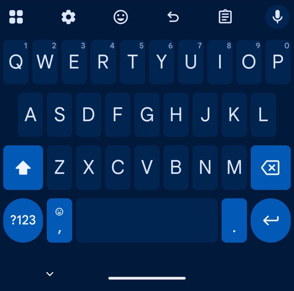 Gboard Font size