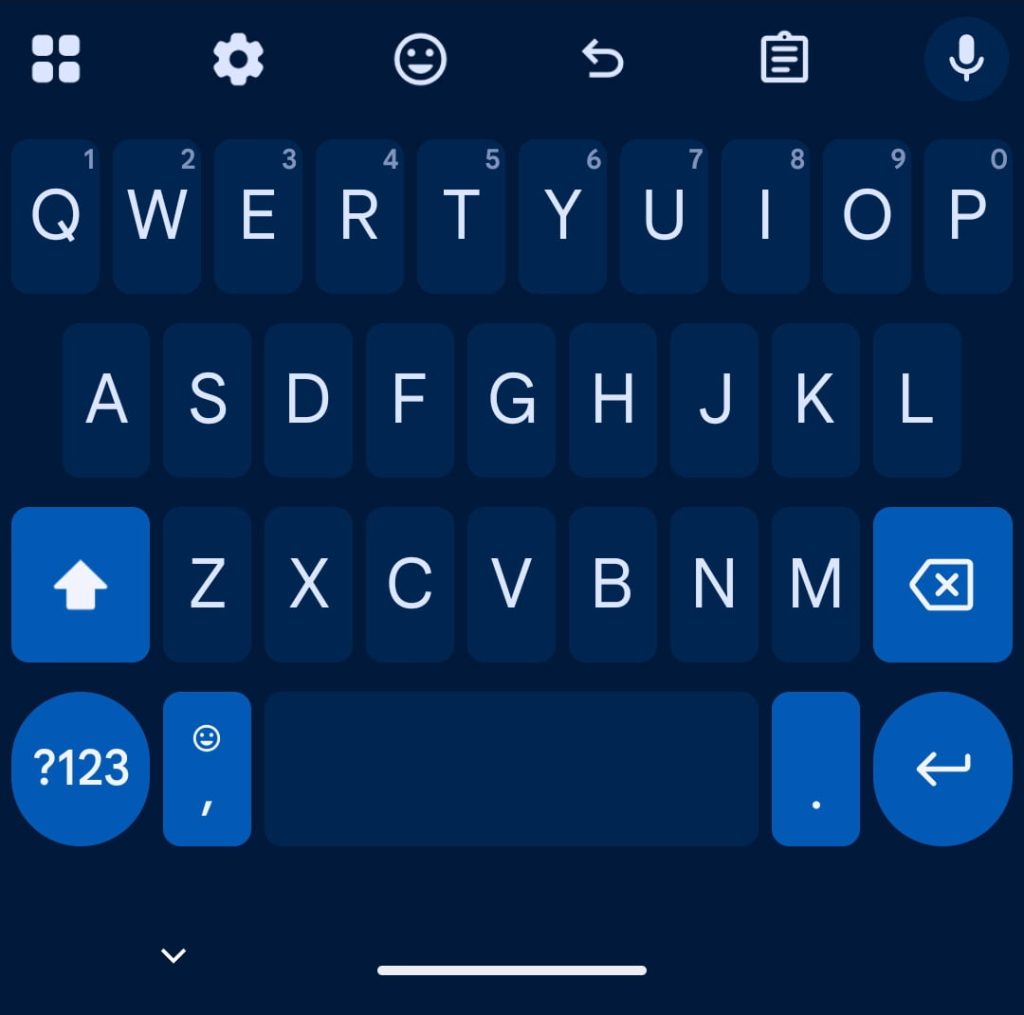 Gboard Font size