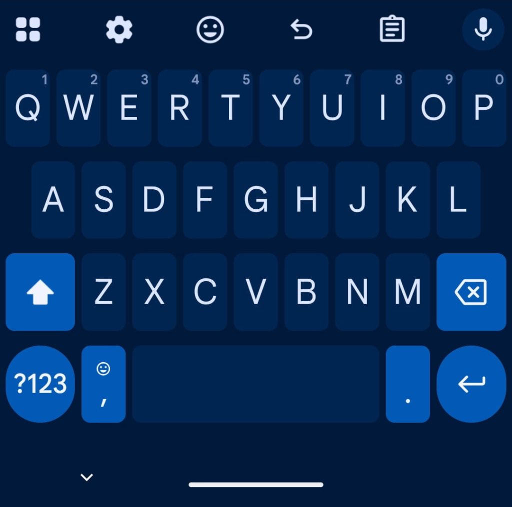 Gboard Font size