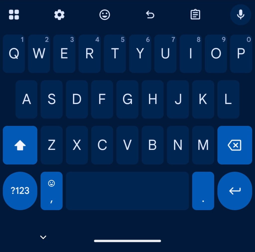 Gboard Font size