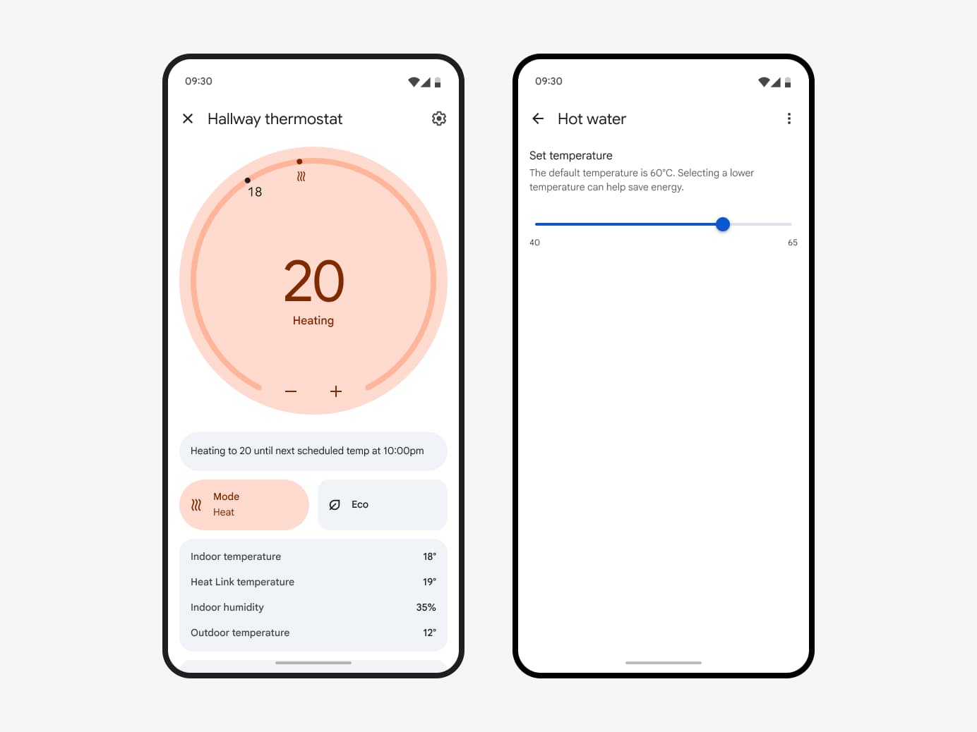 Google Home Thermostat Europe
