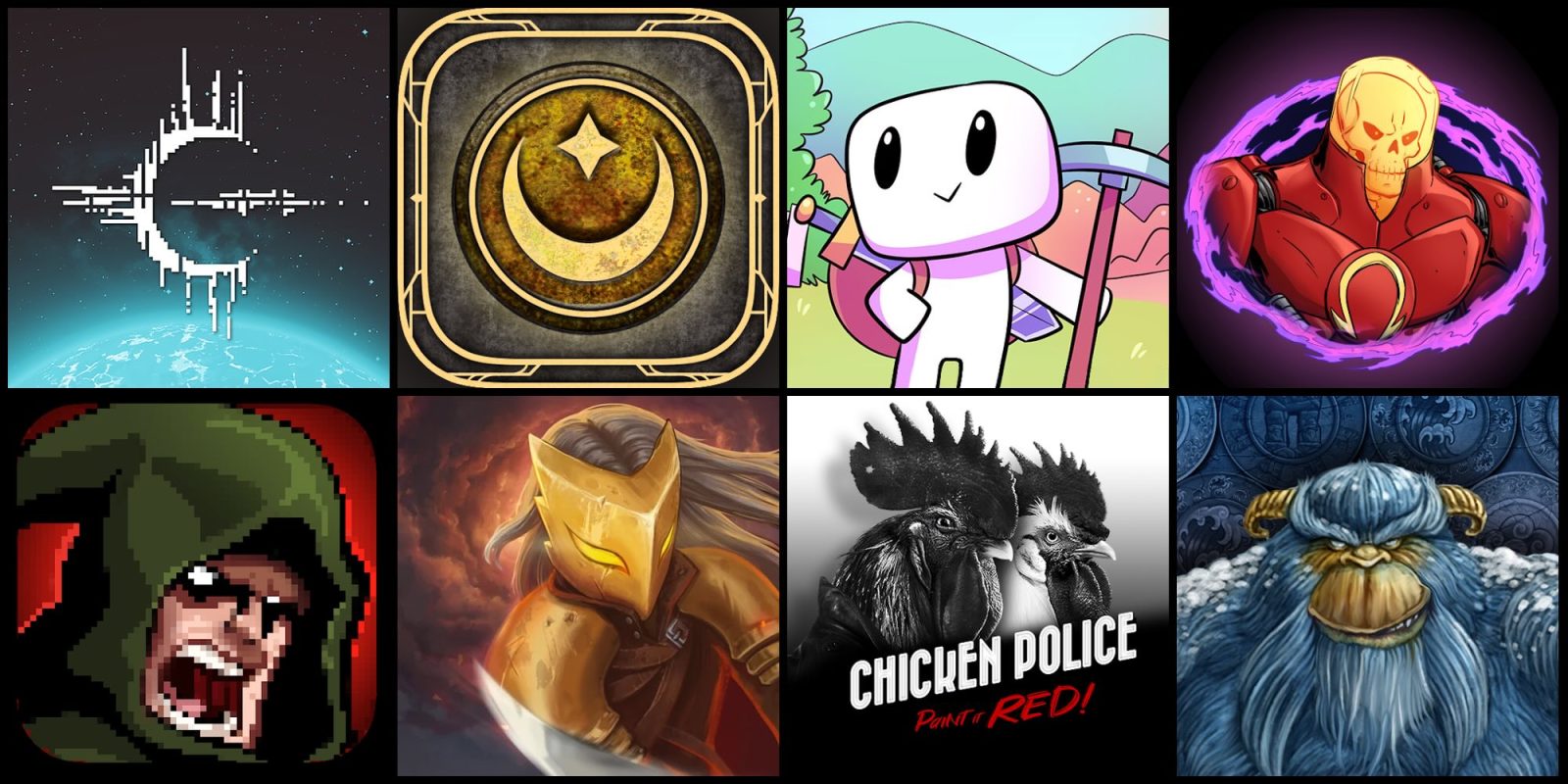 A collage of images of characters